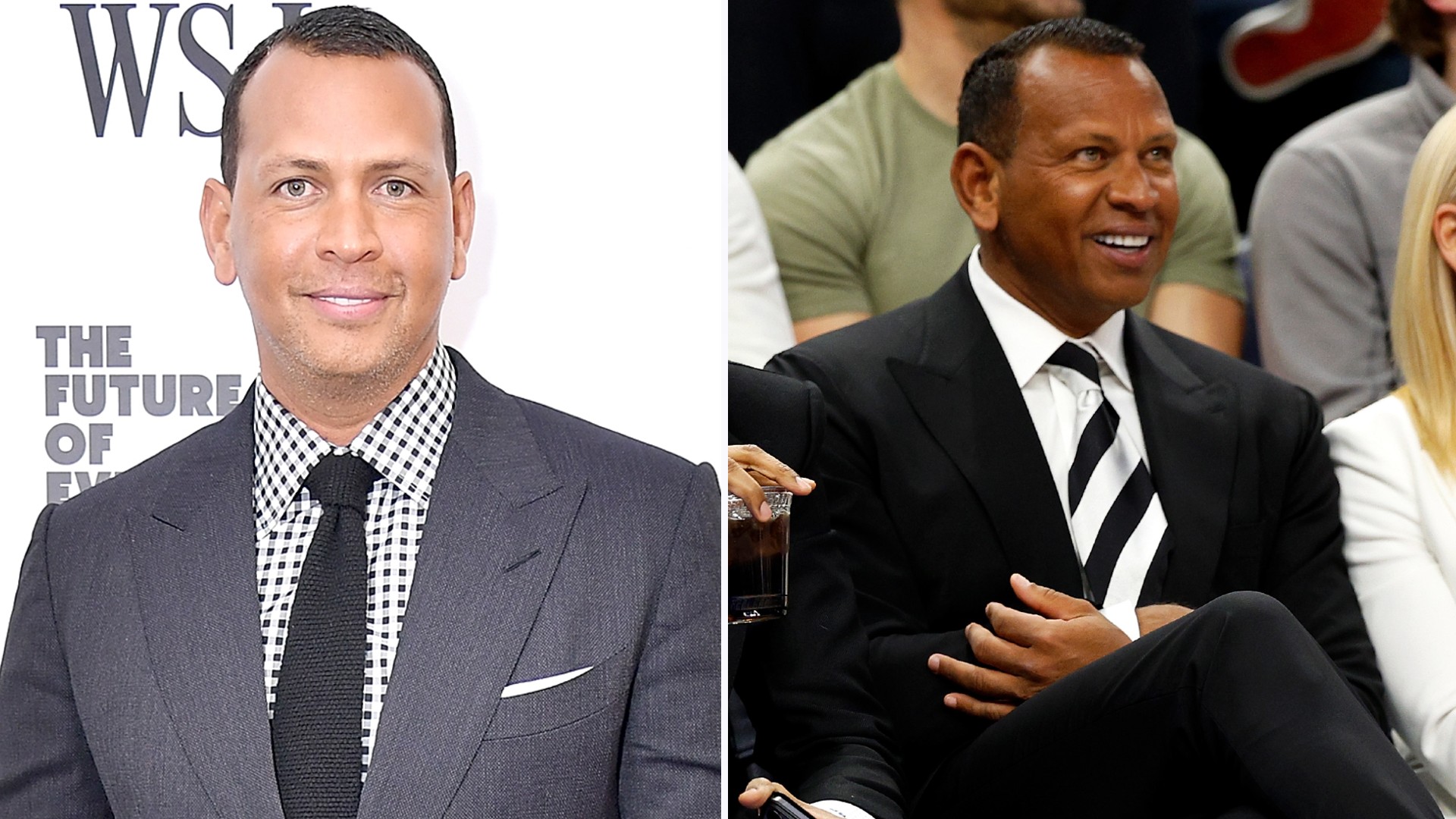 Social Media Reacts To Alex Rodriguez’ Dark Tan At NBA Gam