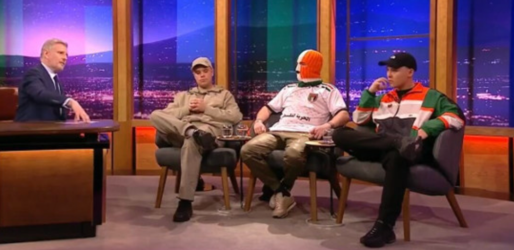 Irish Rappers Kneecap Wear Pro-Palestine Badges Live On Air