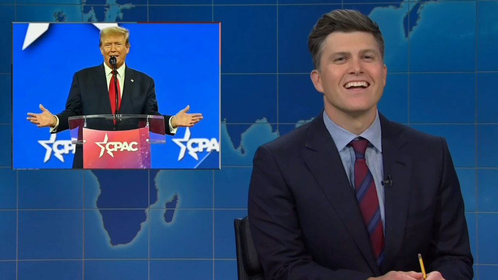 ‘SNL’s Weekend Update Dings Paramount+ & Compares Donald Trump To ‘Dark Knight Rises’ Villain Bane