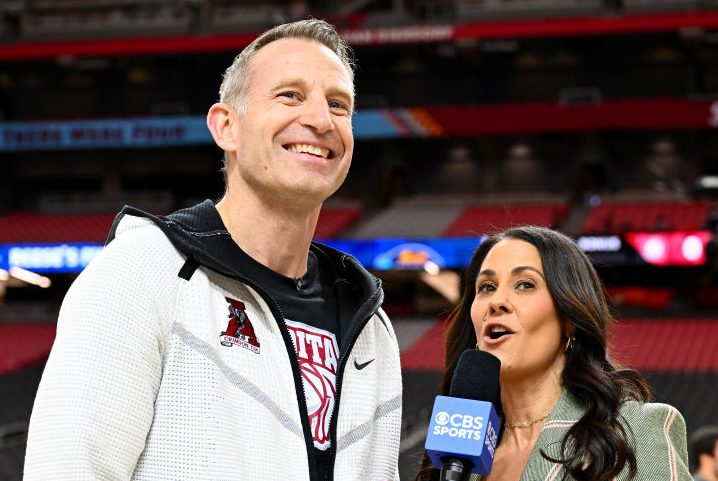 CBS Reporter Tracy Wolfson Gets A Ladder For Post-Game Interviews