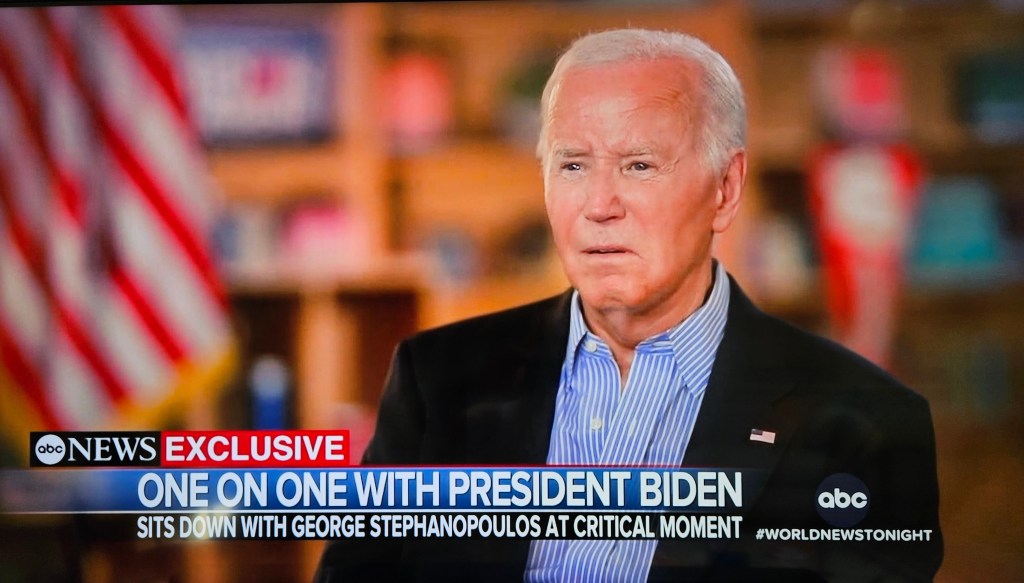 Biden Not Suffering From A Serious Condition, He Tells ABC, Debate Debacle Was “Bad Night