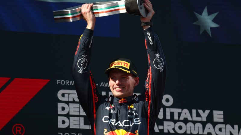Red Bull’s Max Verstappen wins F1 Emilia-Romagna GP in Italy